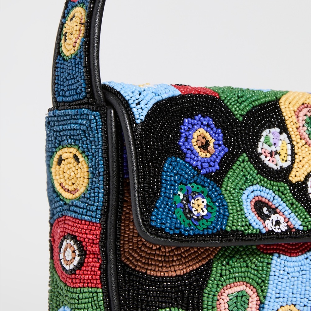 STAUD Multicolor tommy Beaded Shoulder Bag - Picture 4 of 5